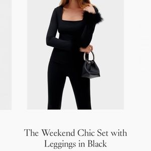 Daily Sleeper Weekend Chic Set in Black 🖤